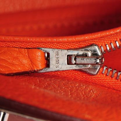 Hermes Taurillon Clemence Jypsiere 34 Orange 10 of 22