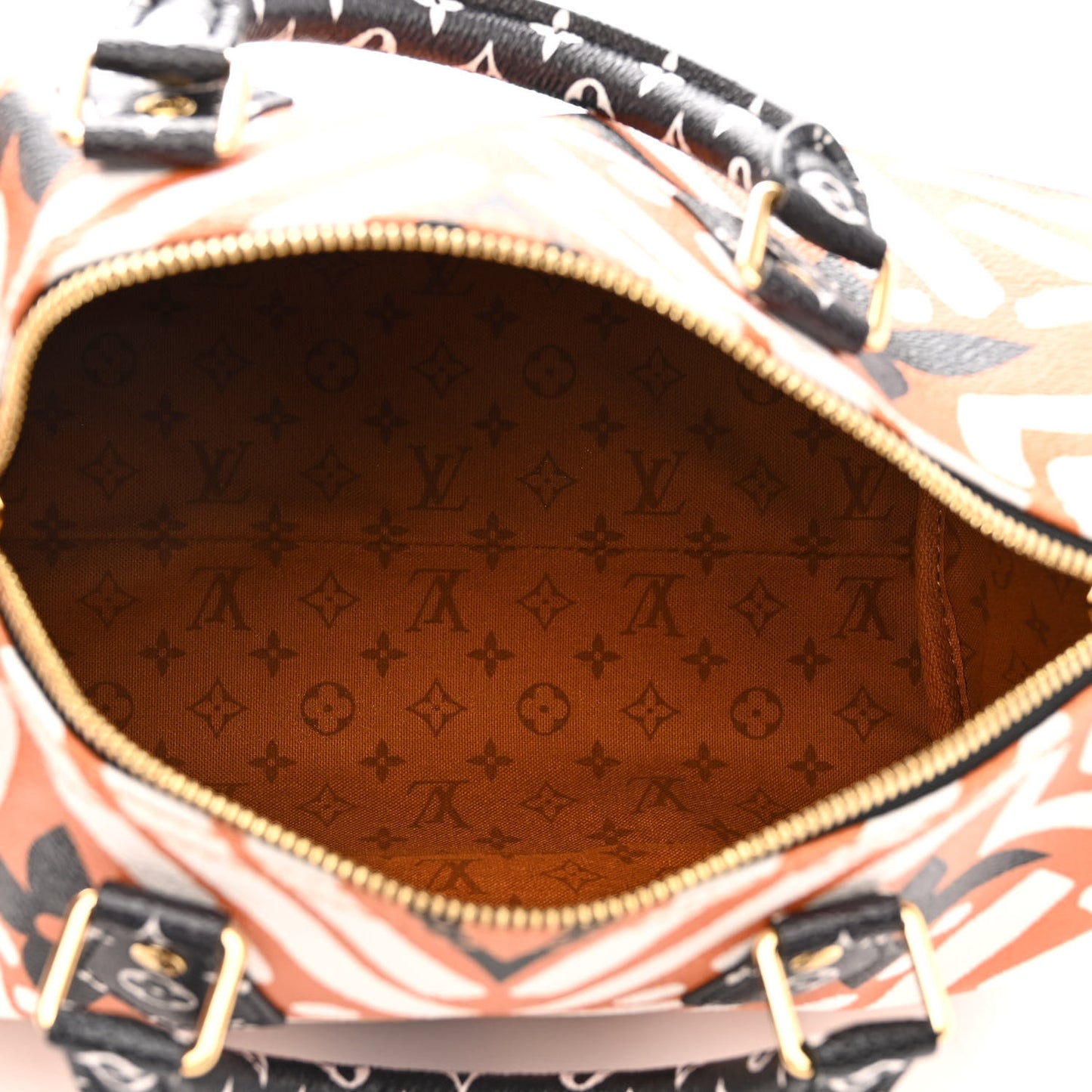 Monogram Giant Crafty Speedy Bandouliere 25 Creme Caramel