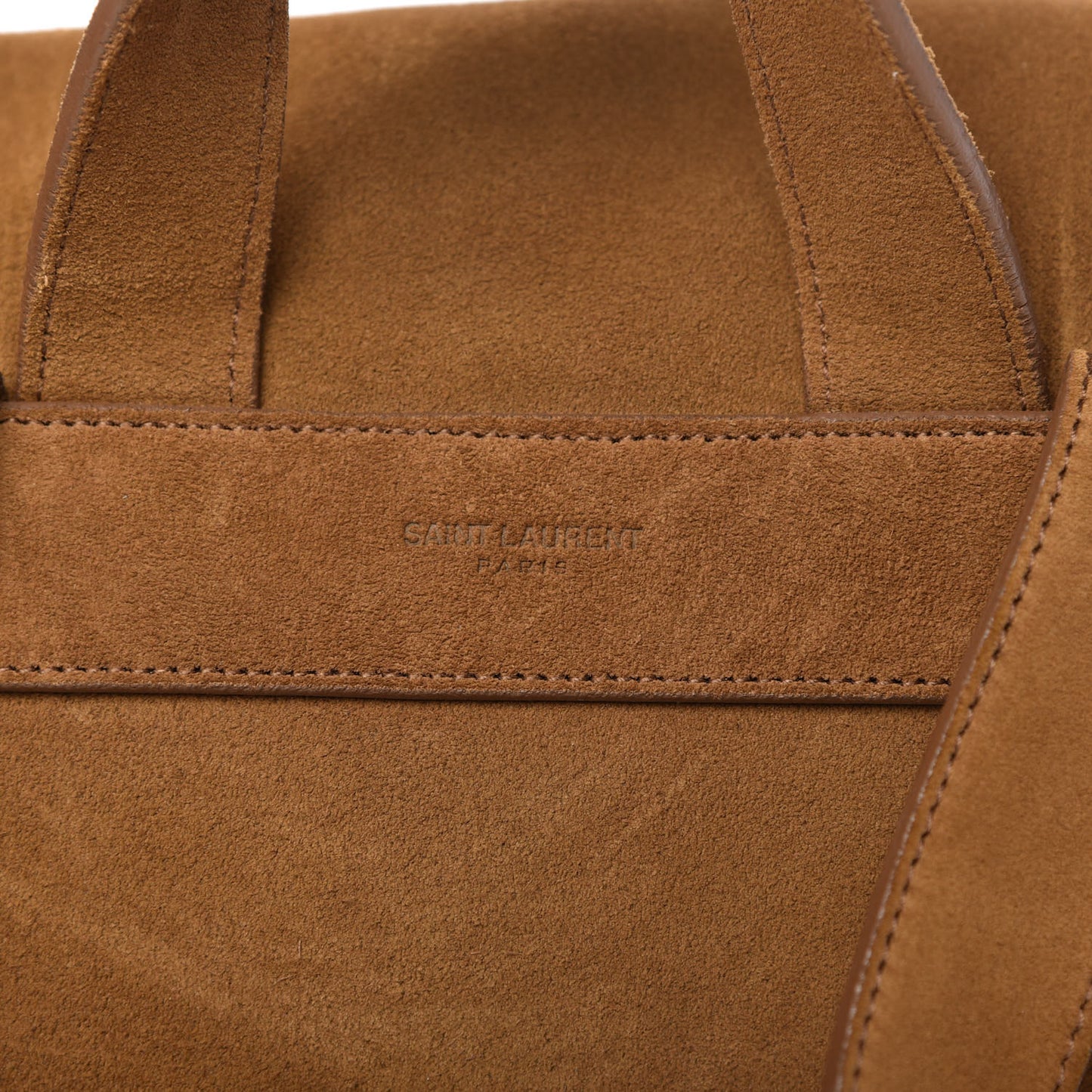 Suede Calfskin Fringe Festival Backpack Light Ocre