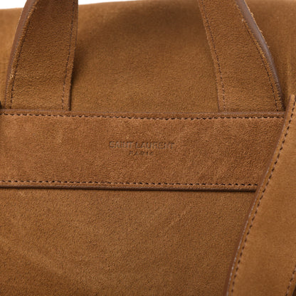Saint Laurent Suede Calfskin Fringe Festival Backpack Light Ocre 10 of 12