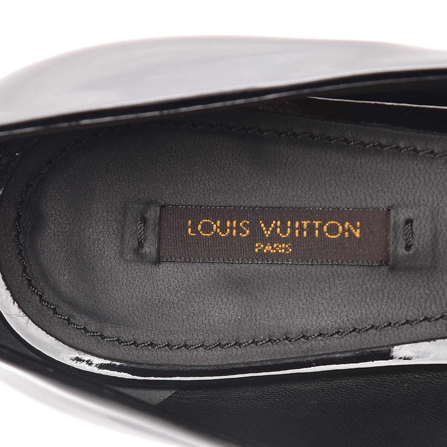 Louis Vuitton Patent Grosgrain Bow Ballet Flats 40 Black 9 of 16