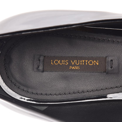 Louis Vuitton Patent Grosgrain Bow Ballet Flats 40 Black 9 of 16