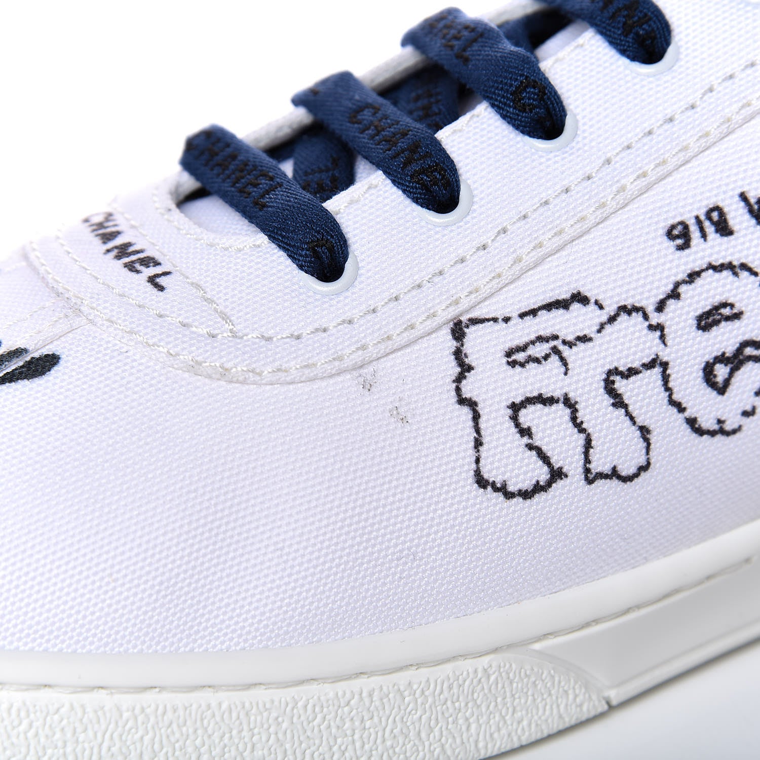 Chanel x Pharrell Williams Mens Calfskin Sneakers 45 White 14 of 17