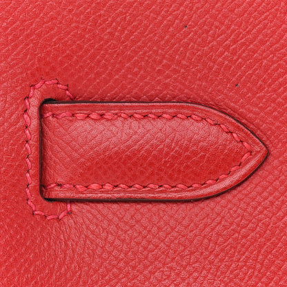 Hermes Epsom Birkin 30 Rouge Casaque 12 of 36