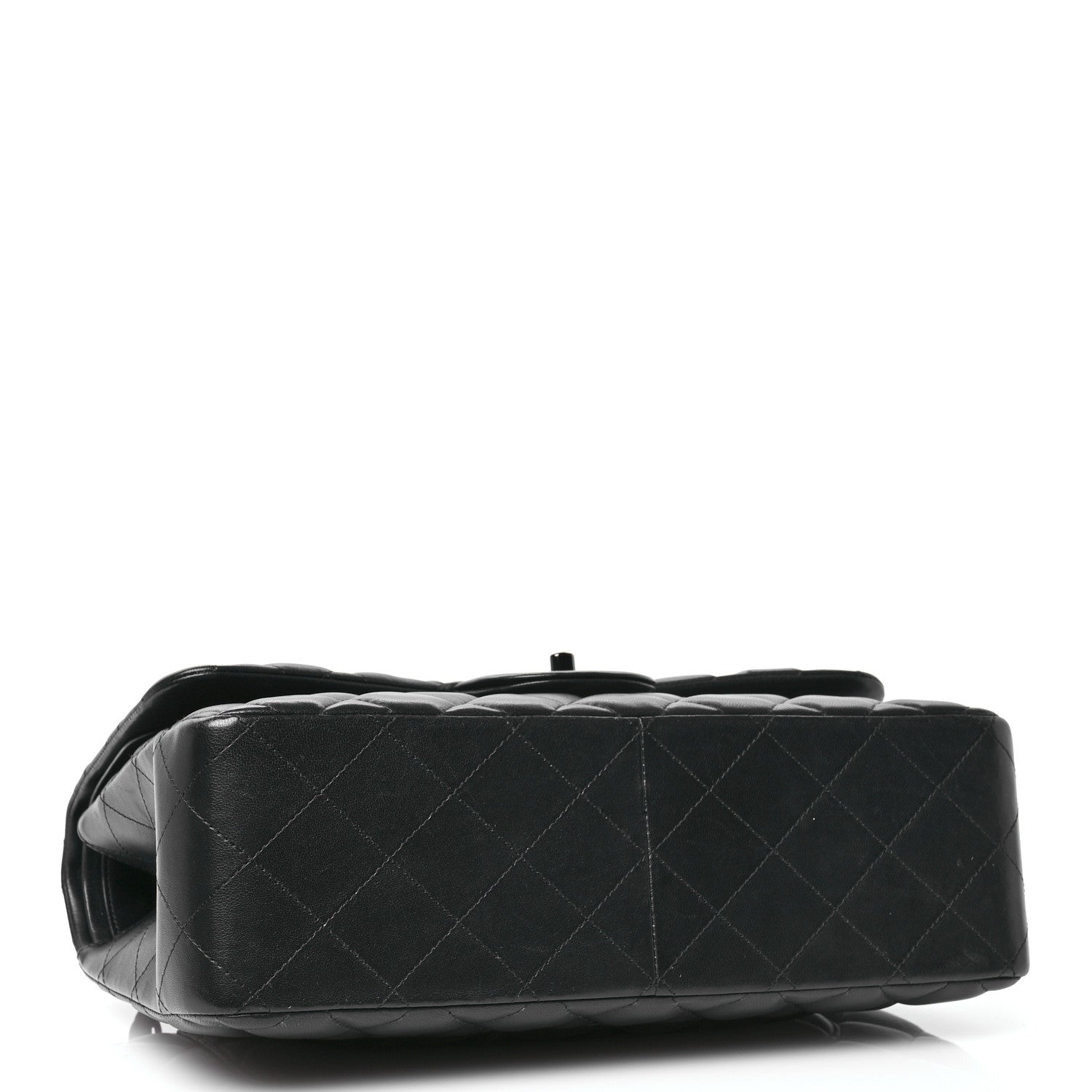 Chanel Lambskin Quilted Jumbo Double Flap So Black 4 of 10