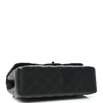 Chanel Lambskin Quilted Jumbo Double Flap So Black 4 of 10