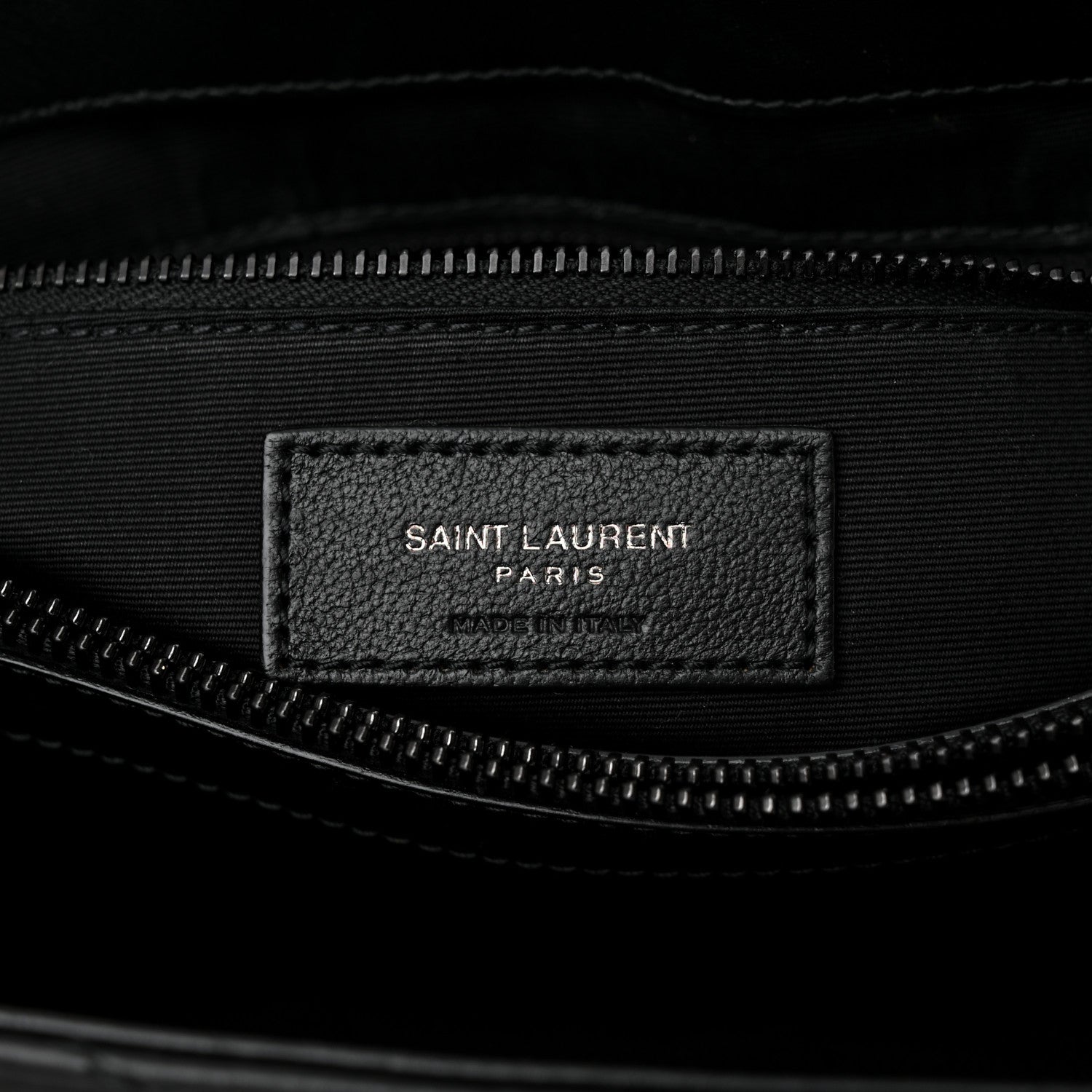 Saint Laurent Calfskin Y Quilted Monogram Monochrome Large Loulou Chain Satchel Black 6 of 12