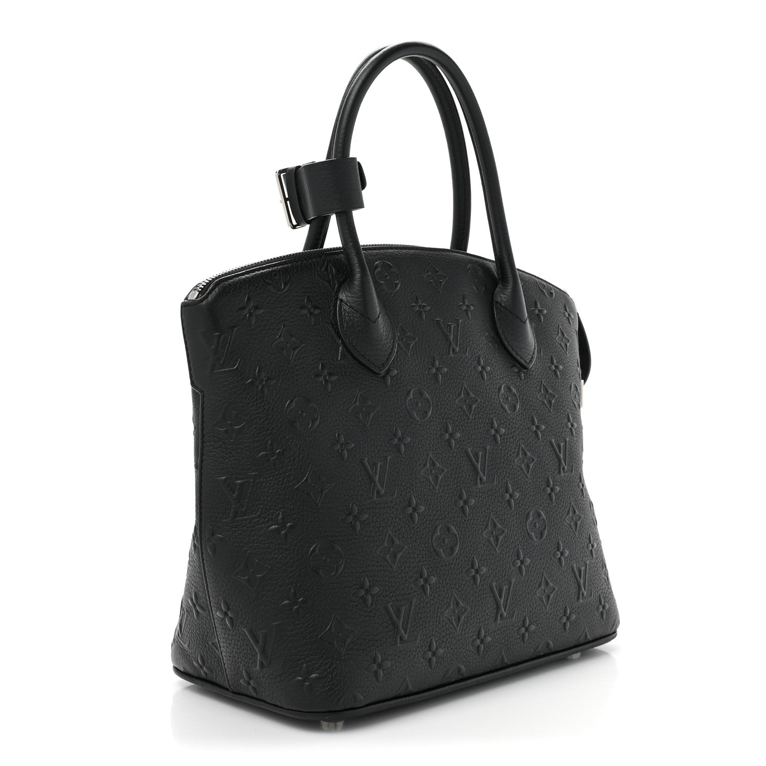 Louis Vuitton Calfskin Monogram Embossed Revelation Lockit PM Black 3 of 13