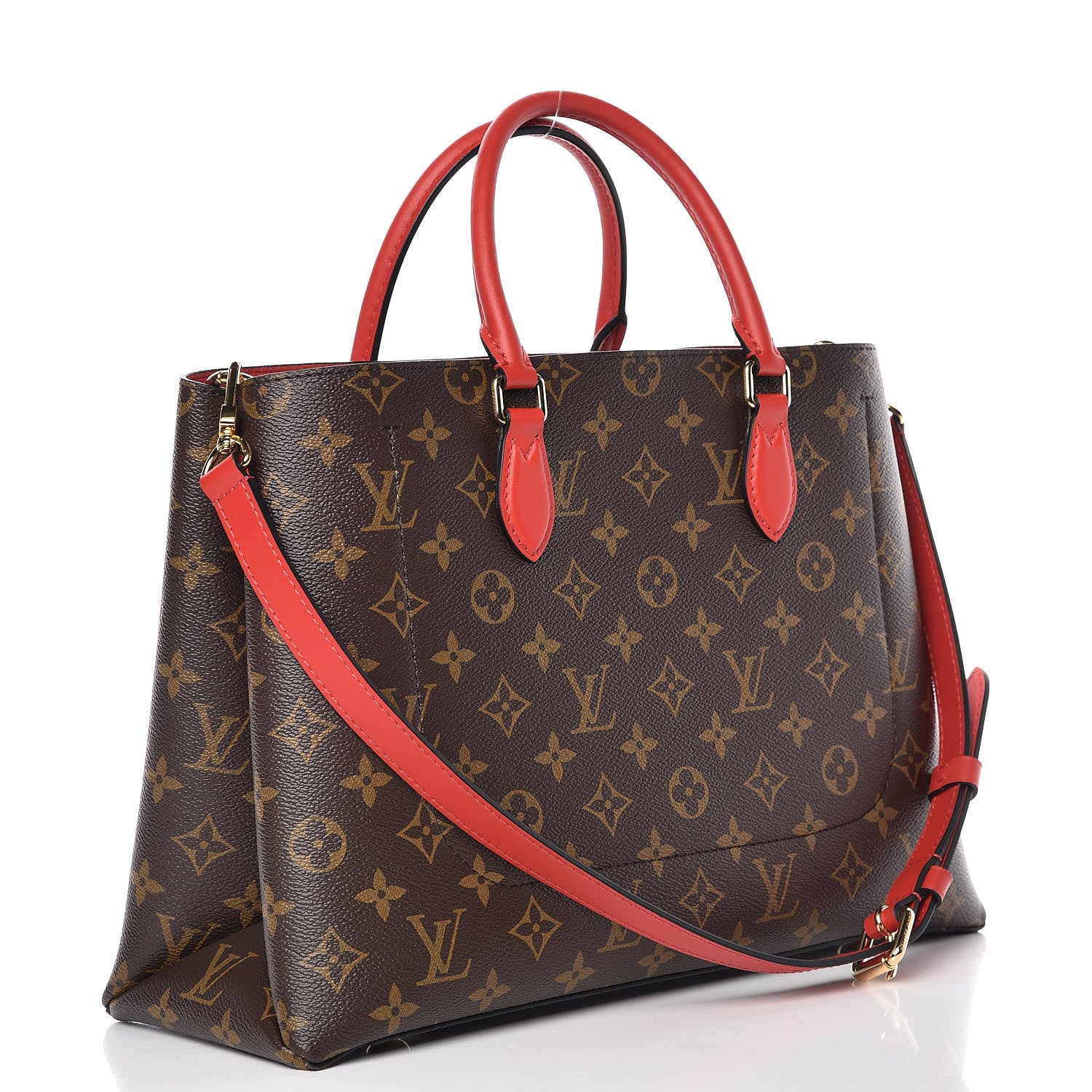 Louis Vuitton Monogram Flower Tote Coquelicot 4 of 15