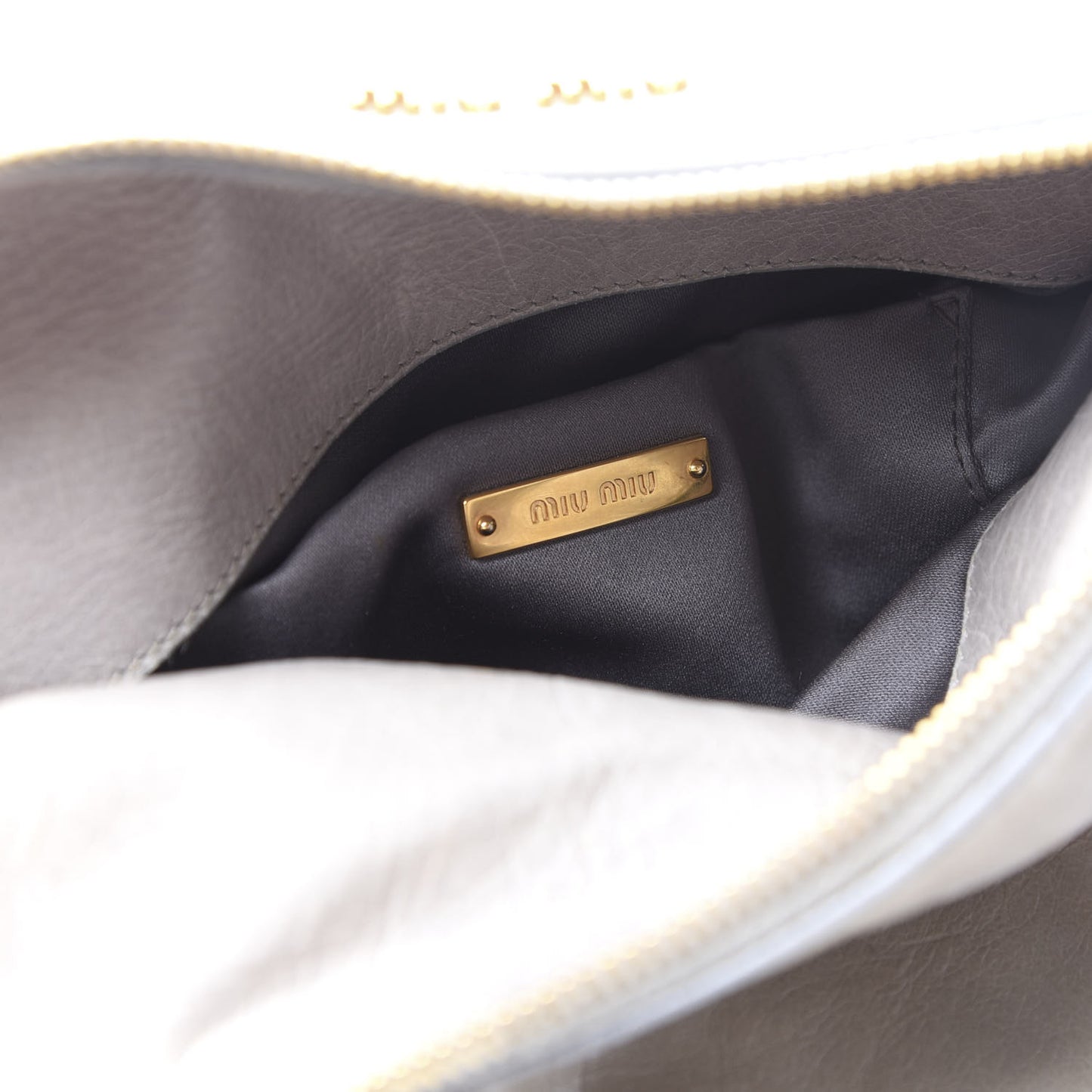 Vitello Lux Mini Bow Bag Grey