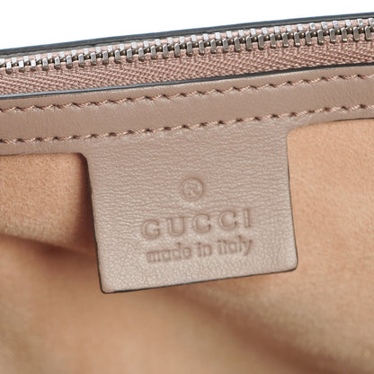 Gucci Calfskin Matelasse Heart Large GG Marmont Shoulder Bag Porcelain Rose 7 of 7