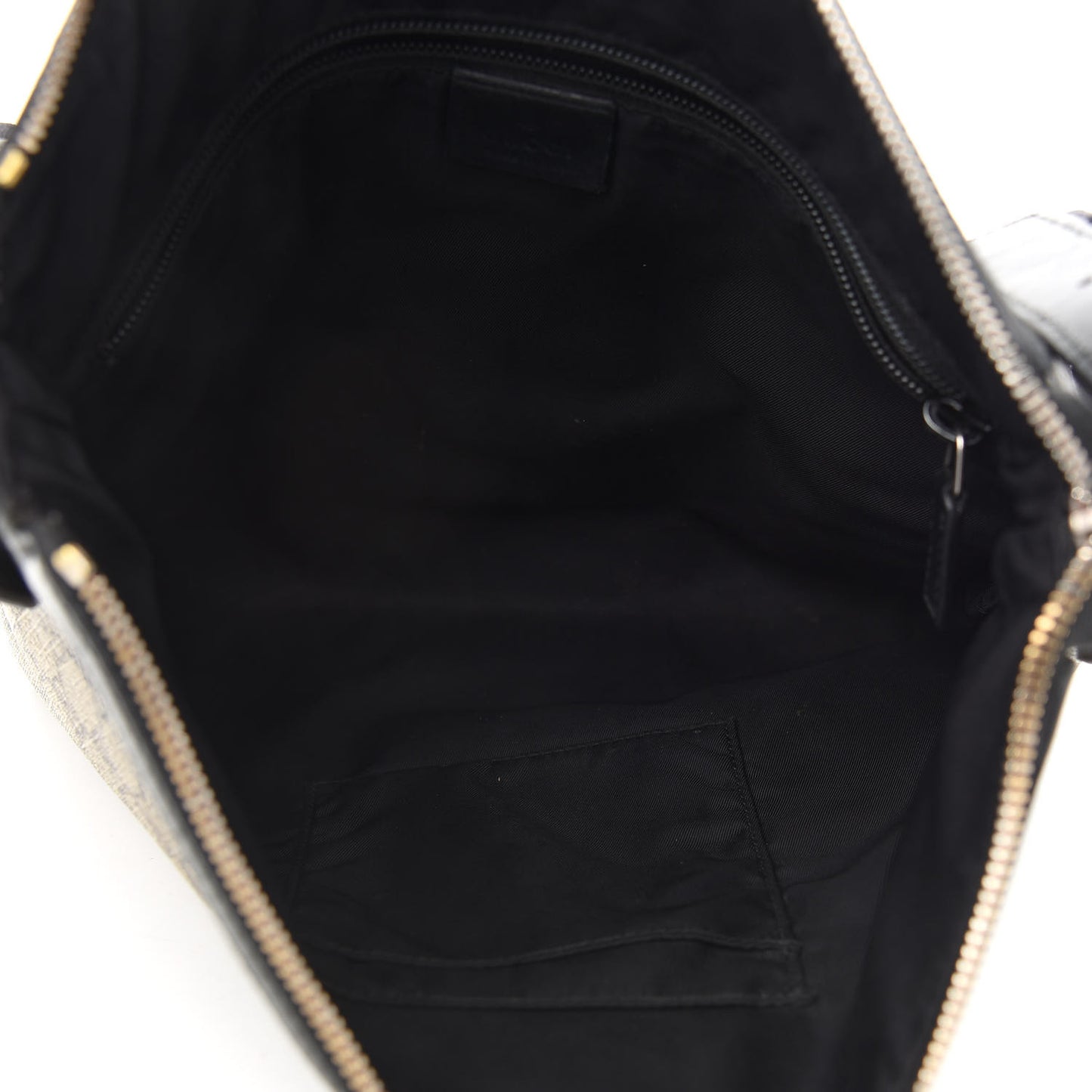 GG Supreme Monogram Web Messenger Bag Black