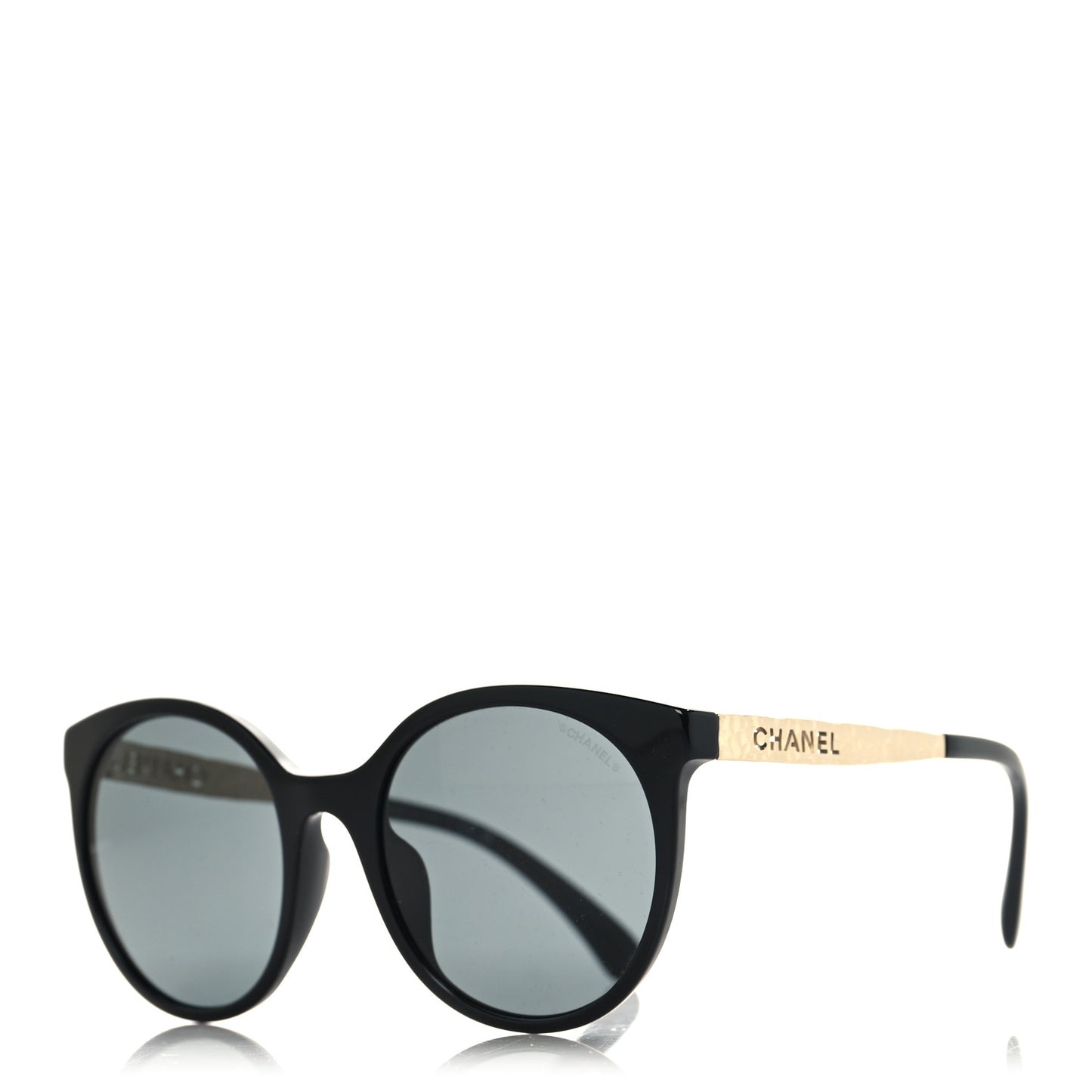 Acetate Metal Pantos Sunglasses 5440-A Black Gold