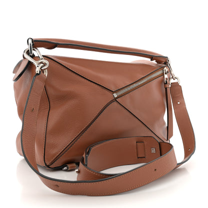 Loewe Calfskin Medium Puzzle Bag Tan 3 of 18