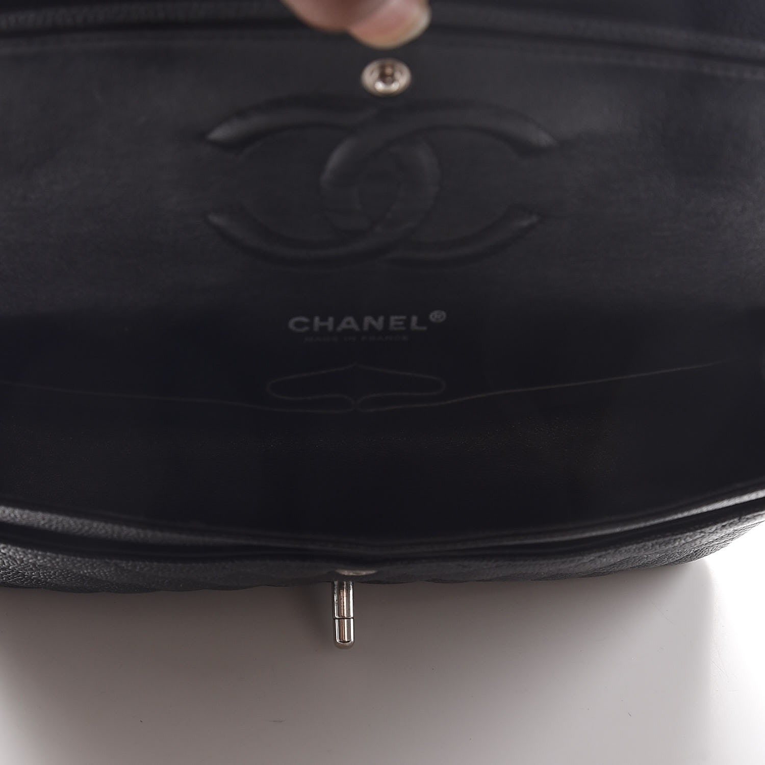 Chanel Caviar Quilted Medium Double Flap Black 6 of 9