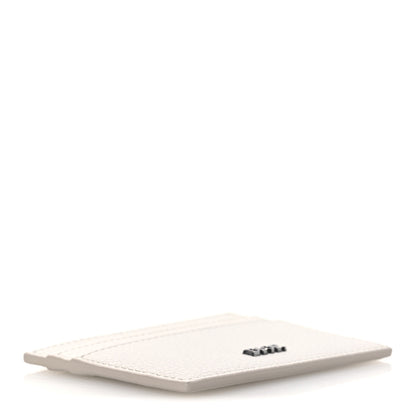 Christian Dior Grained Calfskin Logo Card Holder Light Grey 4 of 7