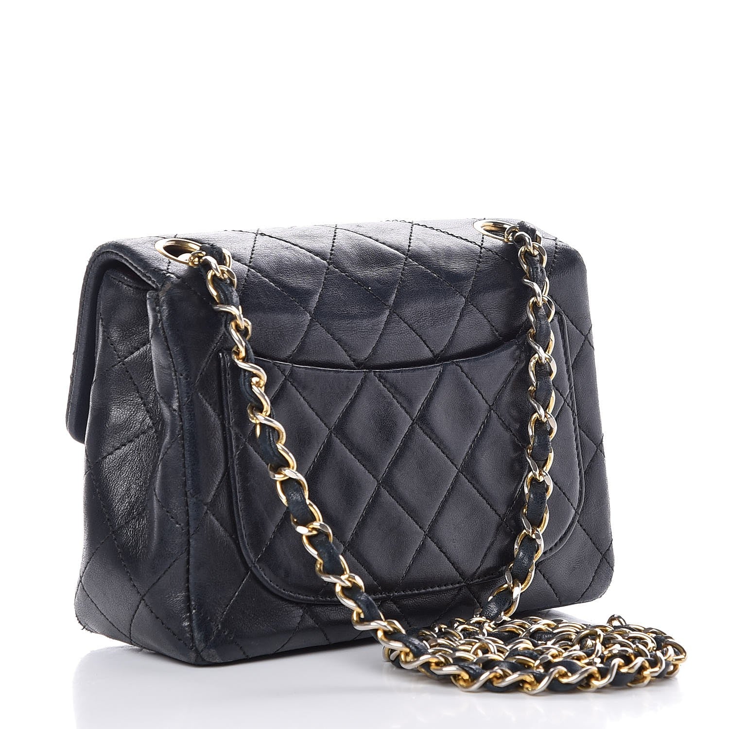 Chanel Lambskin Quilted Mini Square Flap Black 3 of 13