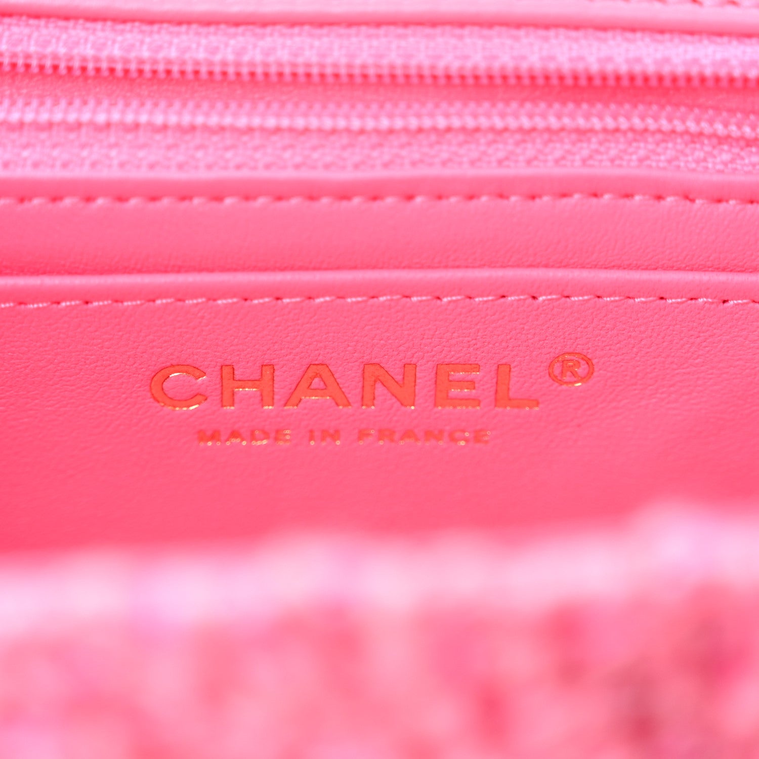 Chanel Wool Tweed Quilted Mini Rectangular Flap Dark Pink Fuchsia 6 of 11