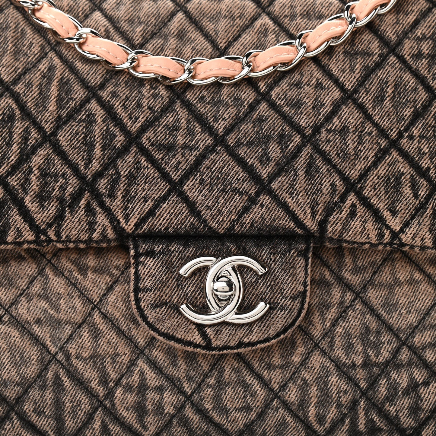 Denim Quilted Denimpression XXL Flap Rose Clair