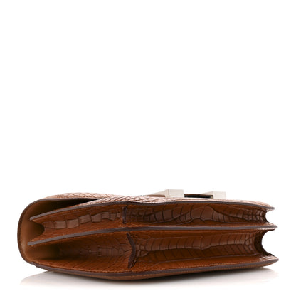 Hermes Matte Alligator Constance 18 Gold 4 of 10