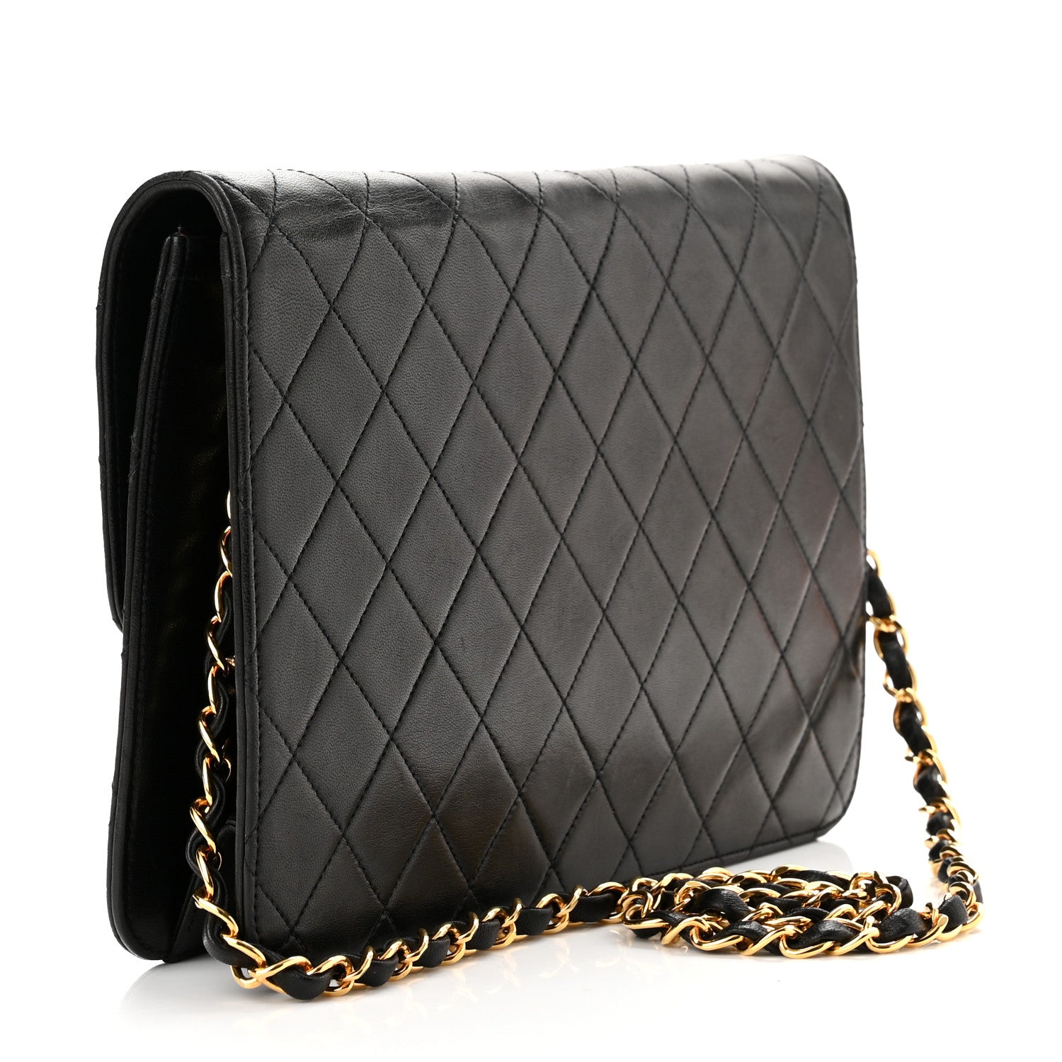 Chanel Lambskin Quilted Medium Single Flap Black 2 of 11