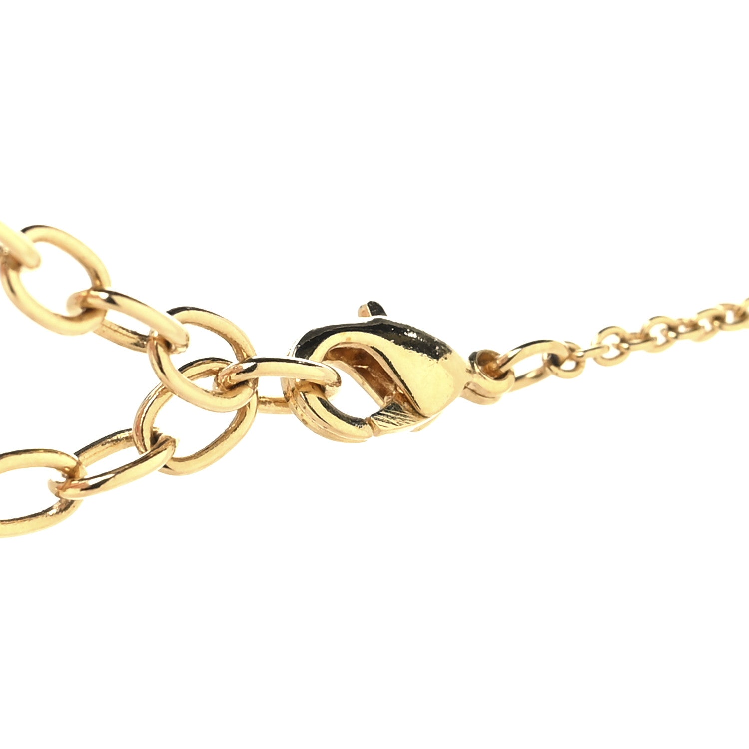 Louis Vuitton Enamel LV Iconic Necklace Gold Pink 4 of 7