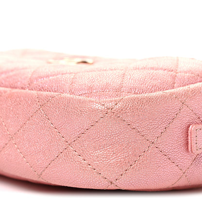 Chanel Iridescent Caviar Quilted Small Timeless Camera Case Pink 10 of 10