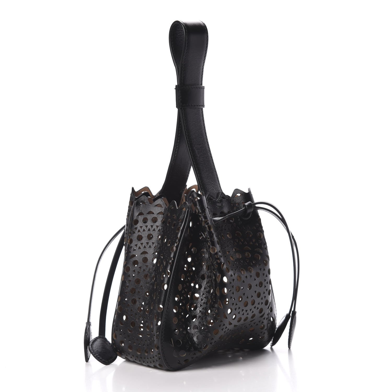 Alaia Lux Calfskin Vienne Rose-Marie 19 Bag Black 3 of 8