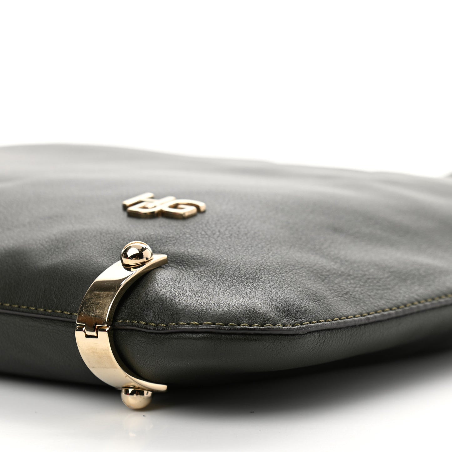 Calfskin HDG Small Hobo Dark Green