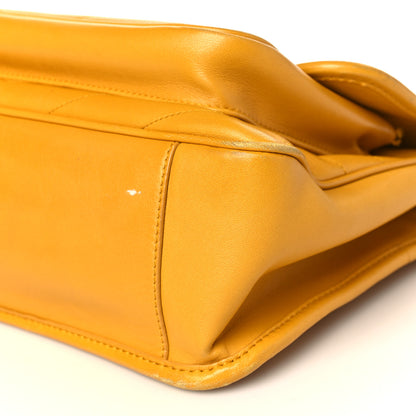 Saint Laurent Lambskin Matelasse Monogram Medium Niki Chain Satchel Yellow 9 of 14