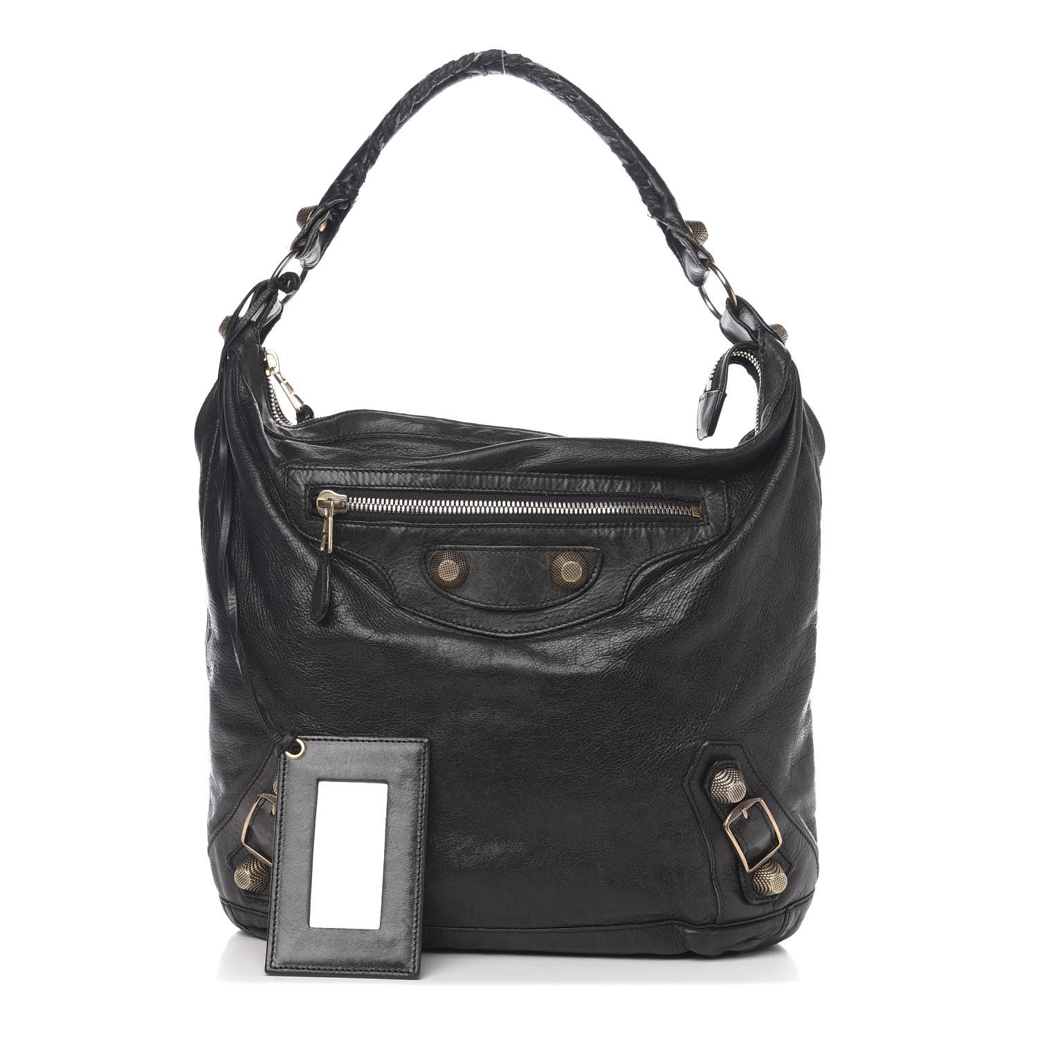 Balenciaga Agneau Giant 12 Yellow Gold Day Hobo Black 1 of 13