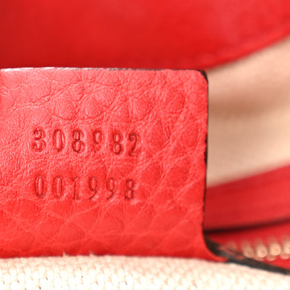 Gucci Cellarius Calfskin Medium Soho Chain Shoulder Bag Vibrant Red 7 of 13