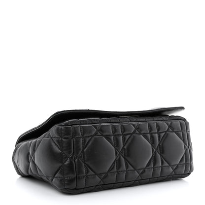 Christian Dior Calfskin Macrocannage Medium Caro Bag Black 4 of 10