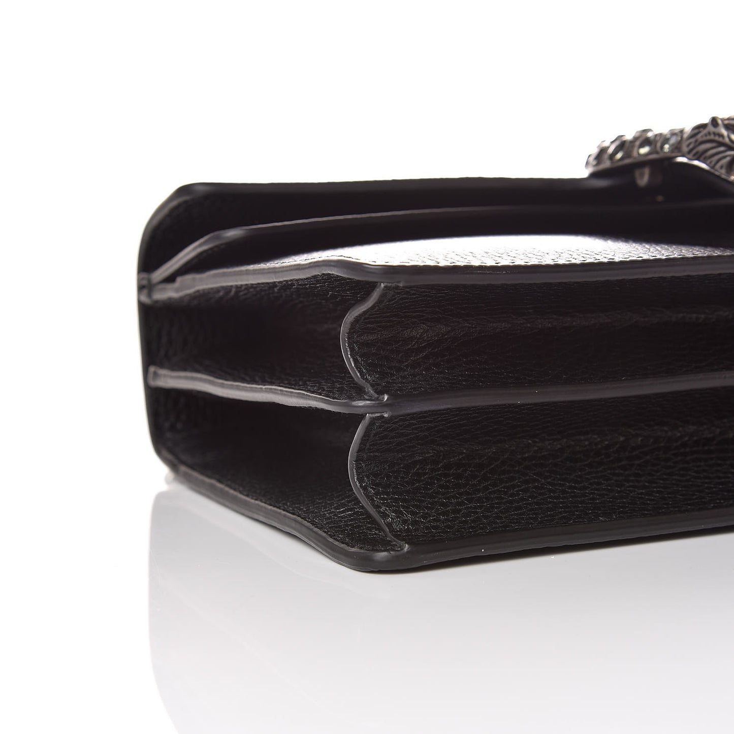 Pebbled Calfskin Small Dionysus Shoulder Bag Black