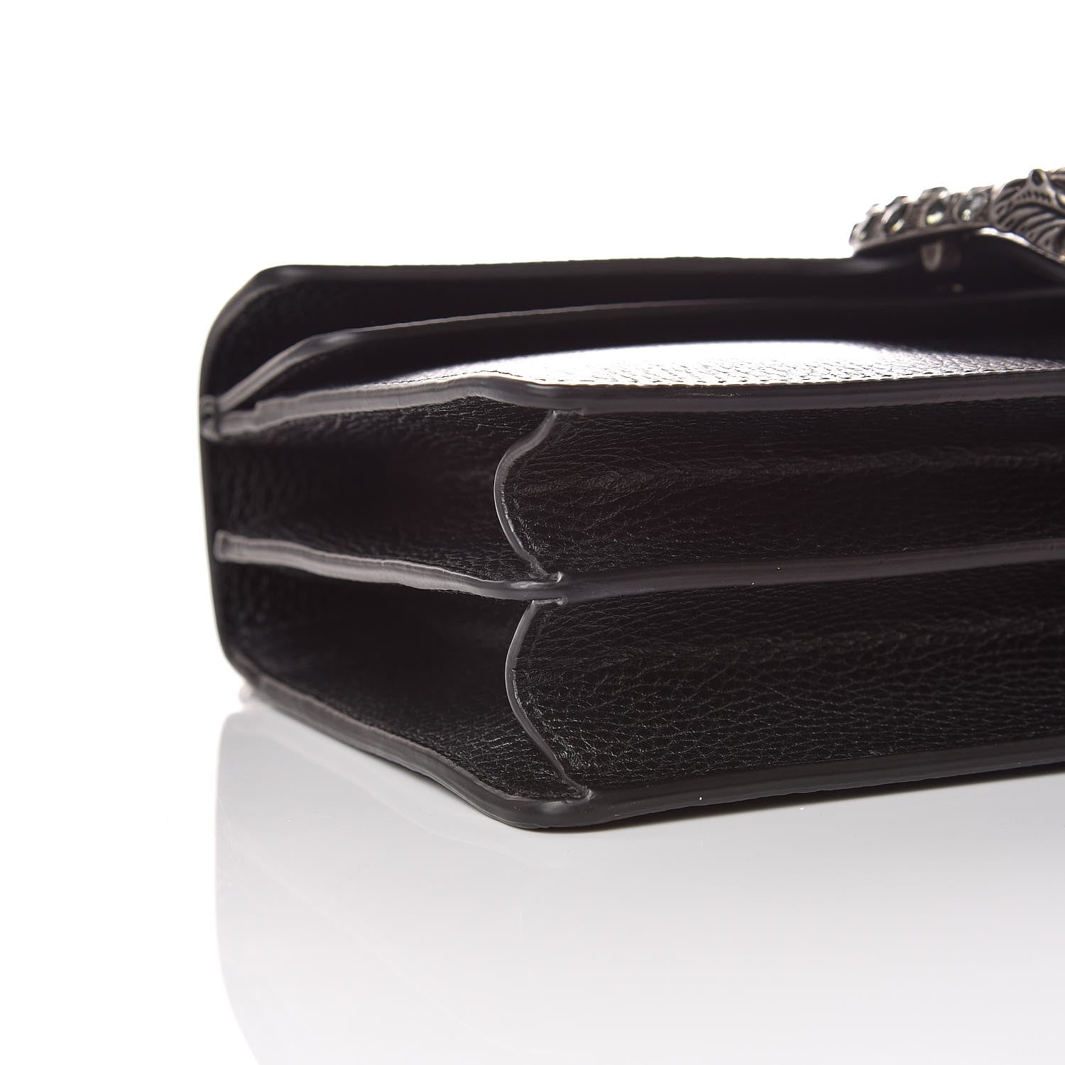 Gucci Pebbled Calfskin Small Dionysus Shoulder Bag Black 5 of 10