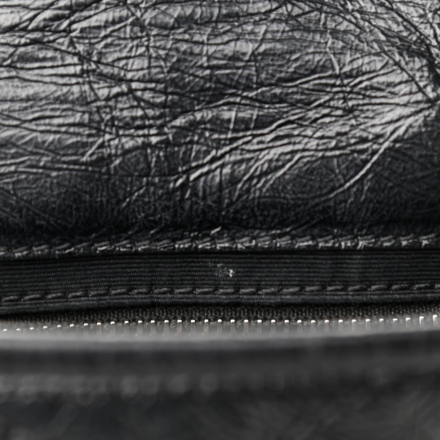 Crinkled Calfskin Matelasse Monogram Niki Chain Wallet Black