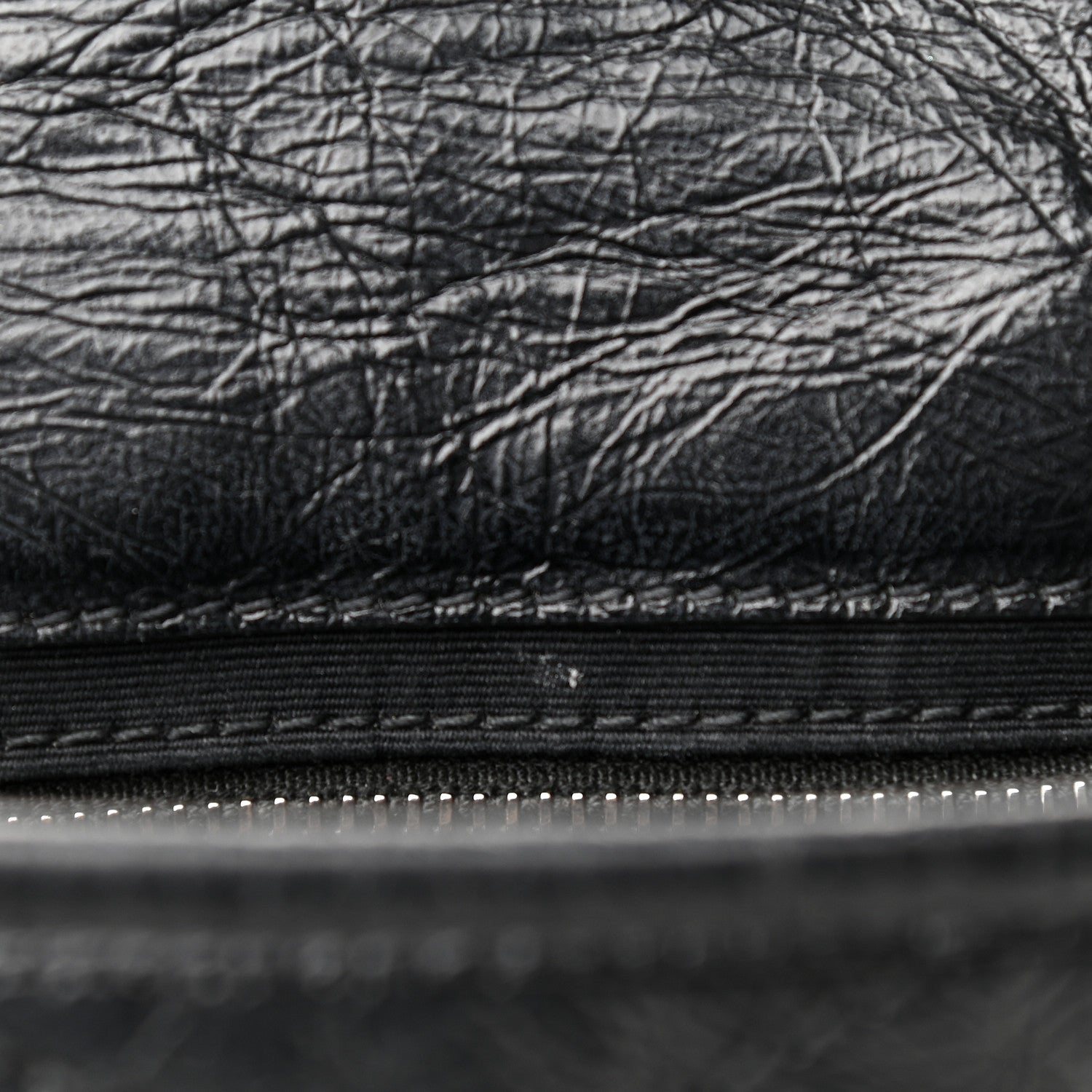 Saint Laurent Crinkled Calfskin Matelasse Monogram Niki Chain Wallet Black 12 of 13