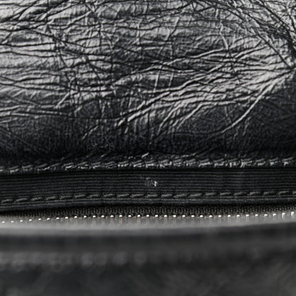 Saint Laurent Crinkled Calfskin Matelasse Monogram Niki Chain Wallet Black 12 of 13