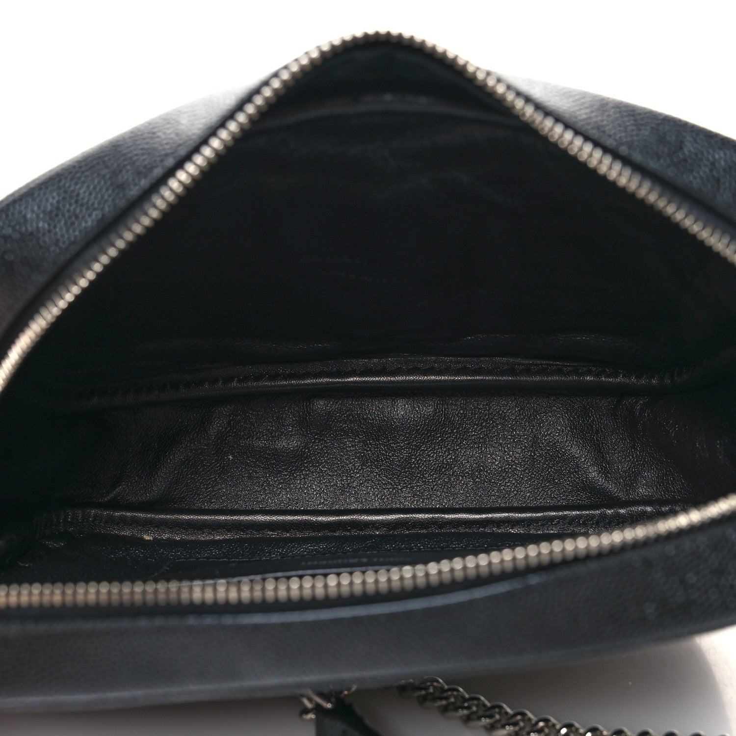 Saint Laurent Grain De Poudre Matelasse Monogram Mini Lou Camera Bag Black 5 of 10