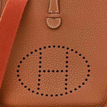 Hermes Taurillon Clemence Amazone Evelyne TPM Gold Cuivre 8 of 11
