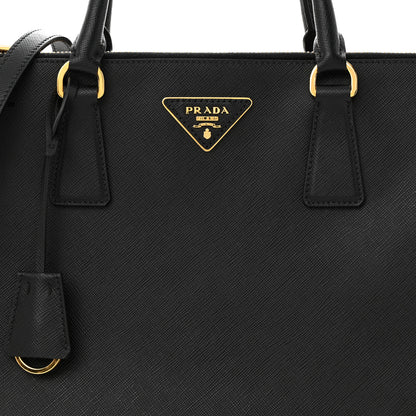 Prada Saffiano Medium Galleria Double Zip Tote Black 8 of 11