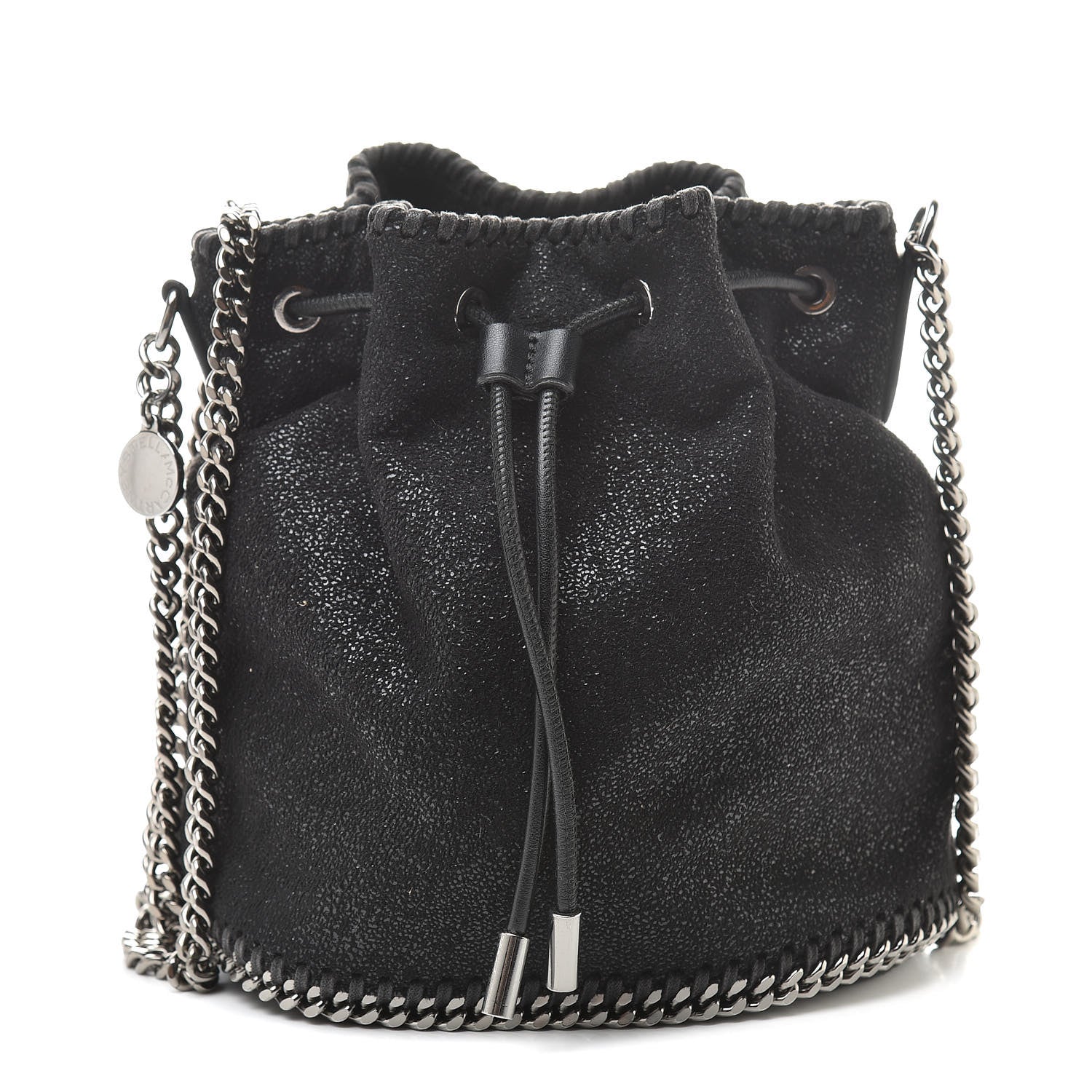 Stella McCartney Shaggy Deer Small Falabella Bucket Bag Black 1 of 12