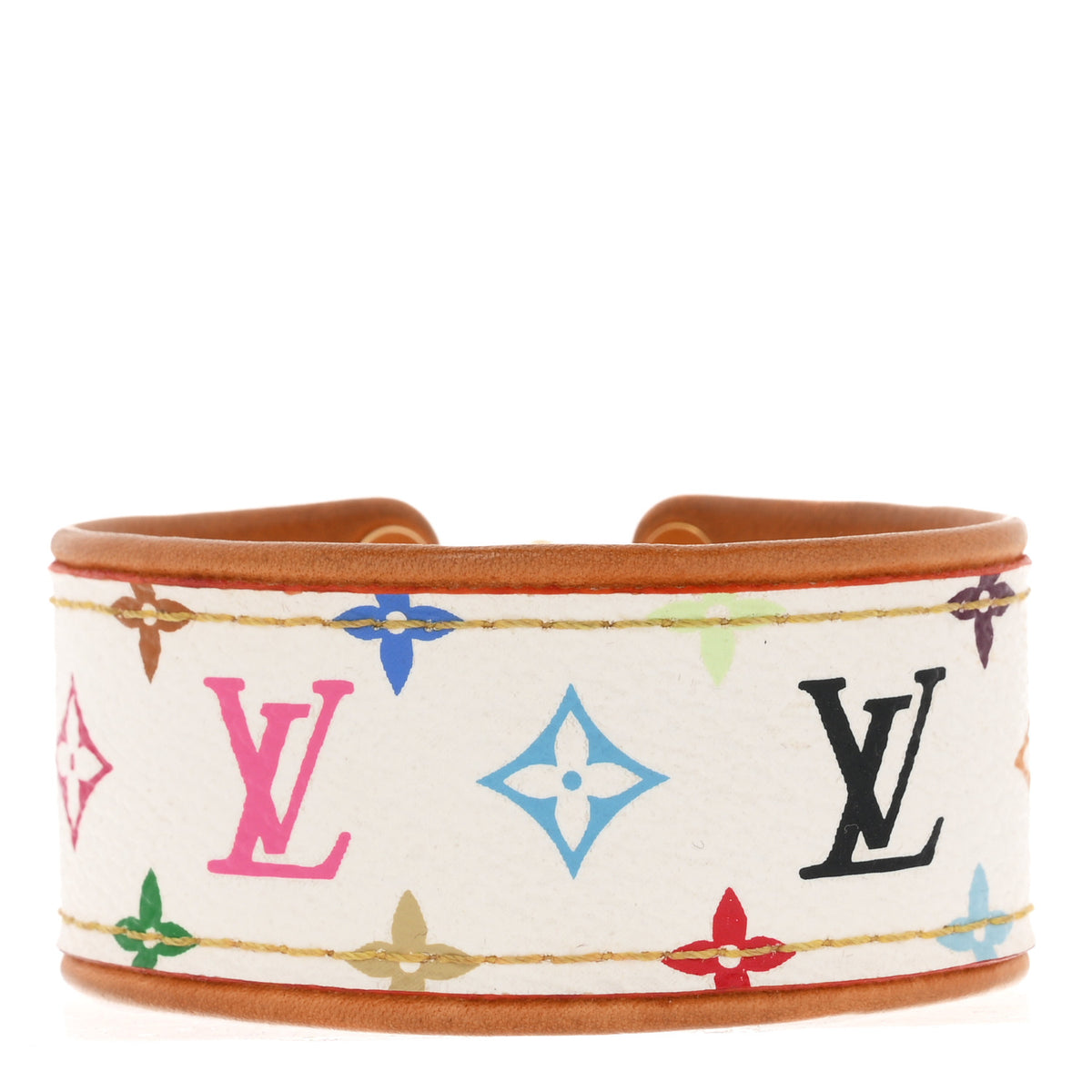 Louis Vuitton Monogram Multicolor Save It Bracelet 17 White 3 of 5