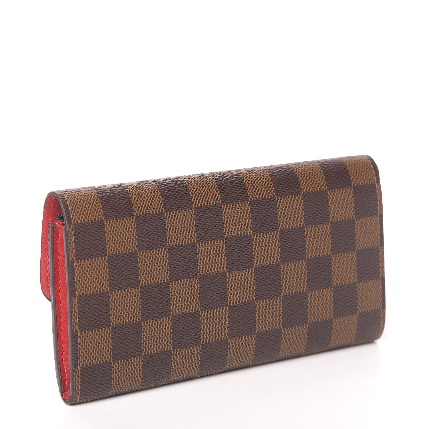 Louis Vuitton Damier Ebene Emilie Wallet Red 3 of 6