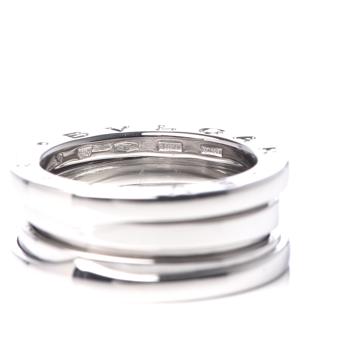 18K White Gold B.Zero1 Three-Band Ring 49 4.75