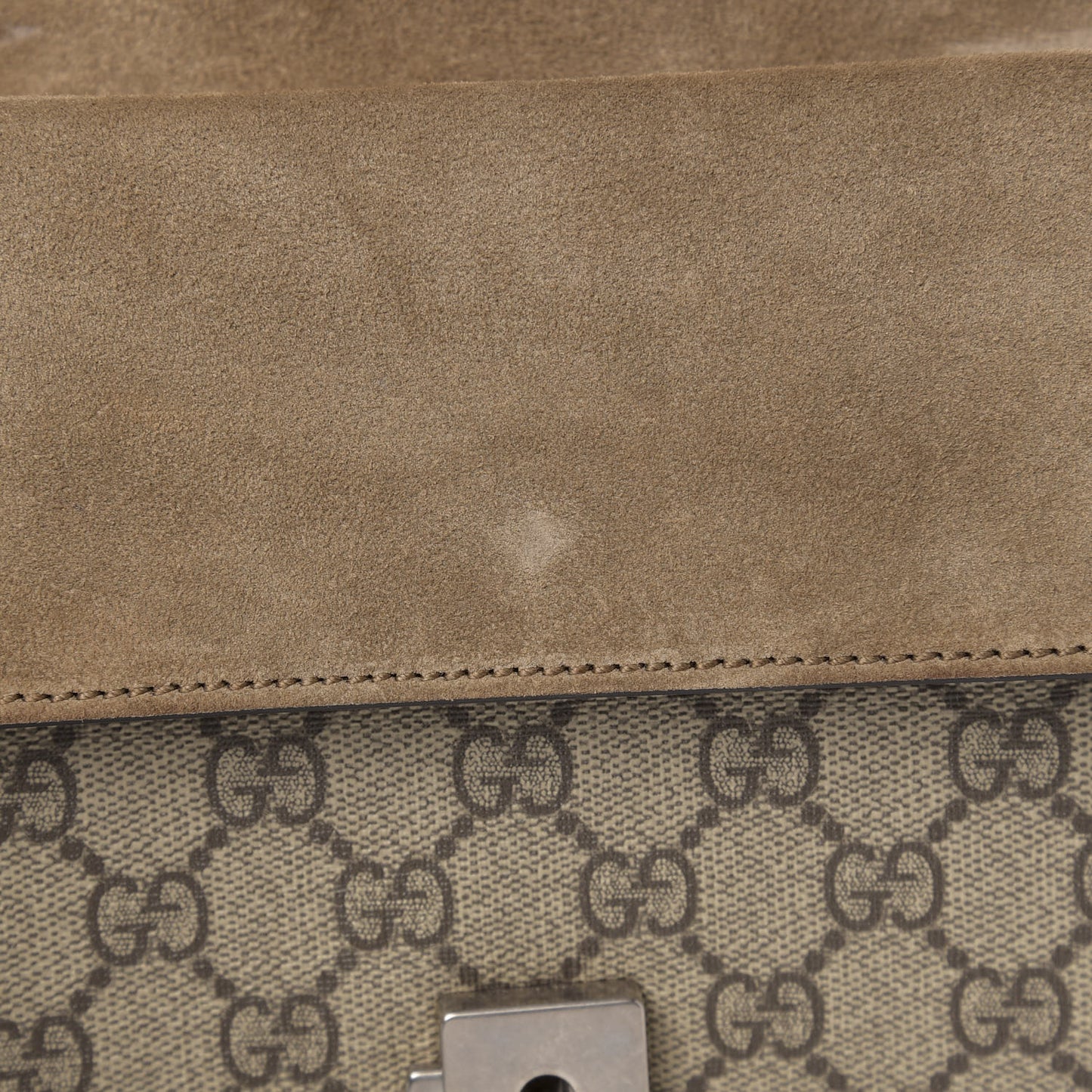GG Supreme Monogram Mini Dionysus Shoulder Bag Taupe