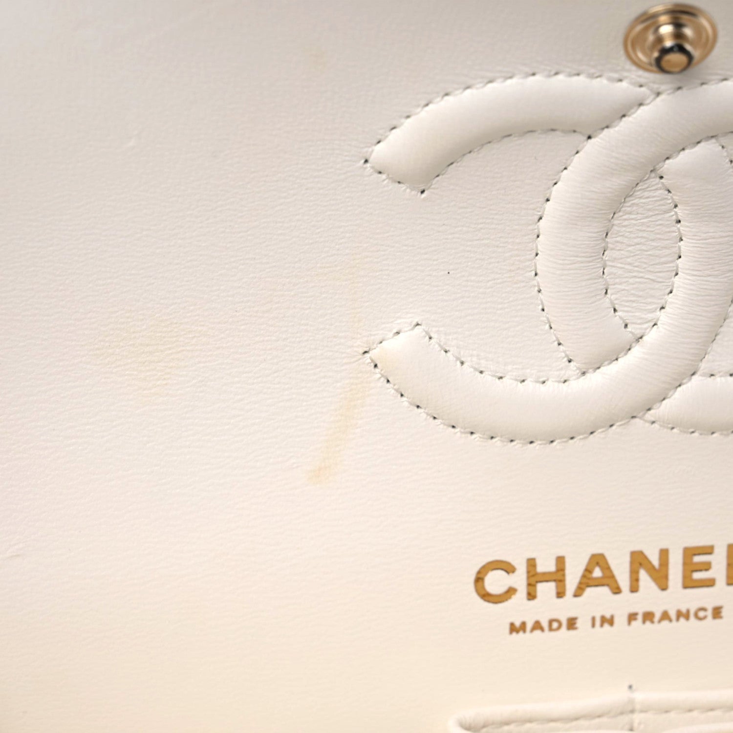 Chanel Caviar Quilted Small Double Flap White 15 of 17
