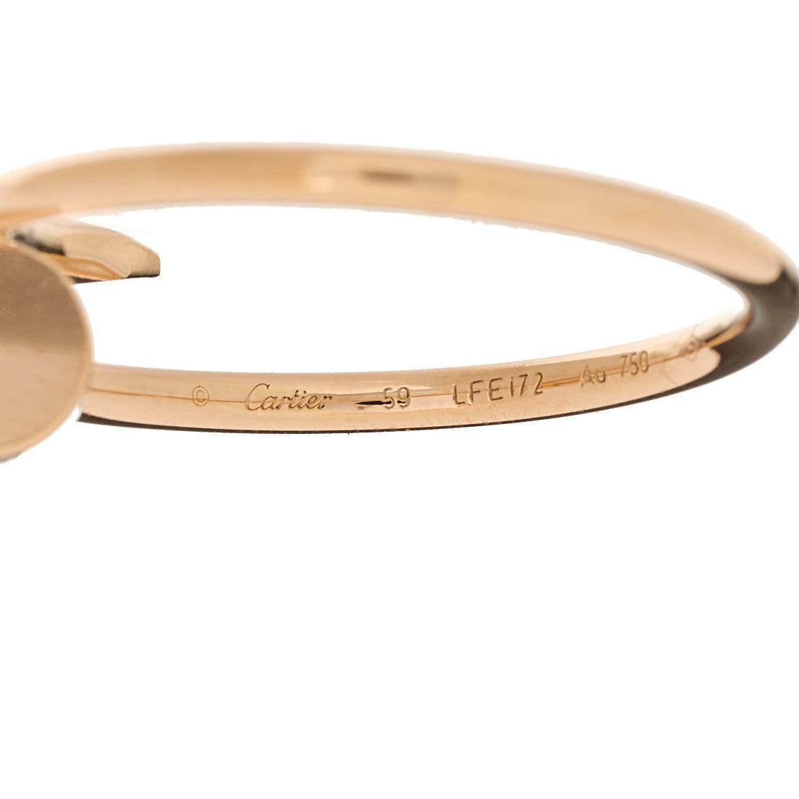 Cartier 18K Pink Gold Small Juste Un Clou Ring 59 8.75 4 of 6