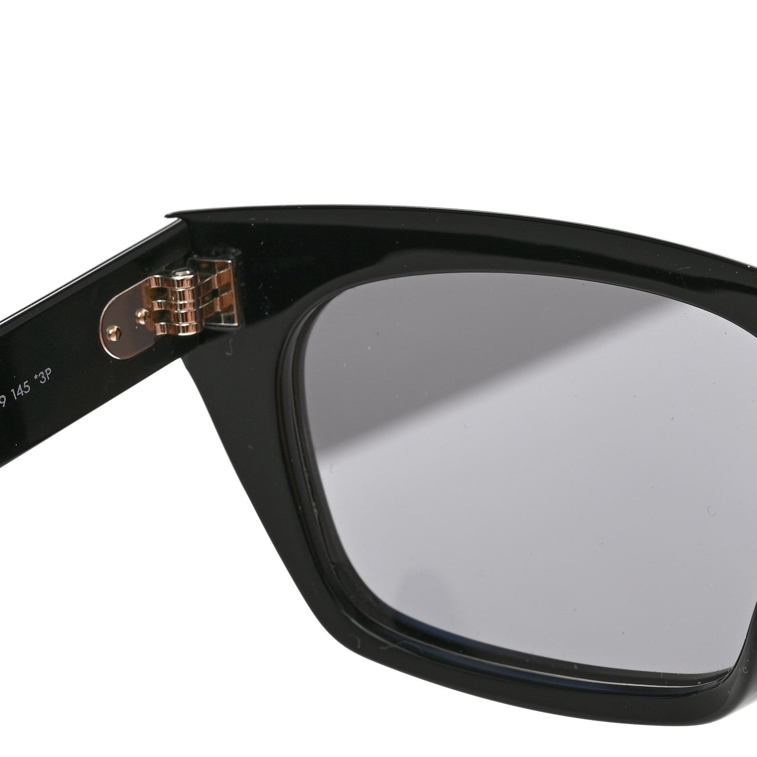 Celine Acetate Polarized Rectangular Sunglasses CL40060I Black 8 of 10