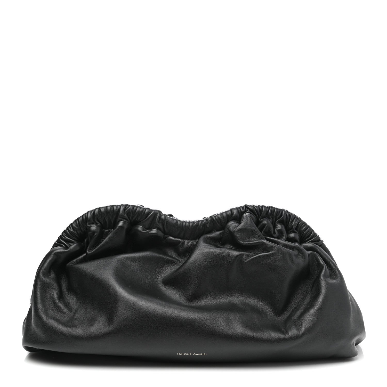 Mansur Gavriel Lambskin Cloud Clutch Black Flamma 1 of 6